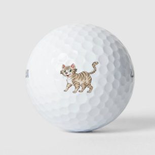 Cute cat golf balls