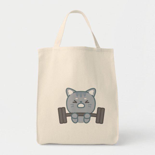 cute cat gym lovers design | cat gym lover design  tote bag (Front)
