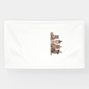 Cute Cat Halloween Kitty Halloween Animal Pet Men Banner
