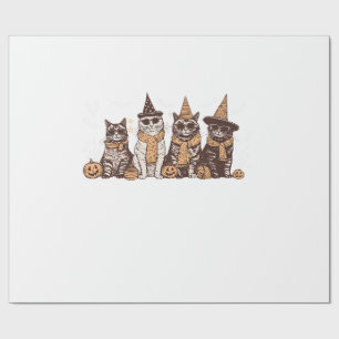 Cute Cat Halloween Kitty Halloween Animal Pet Men  Wrapping Paper