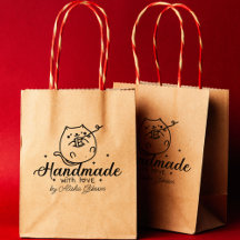 Cute Cat Handmade with love, Large