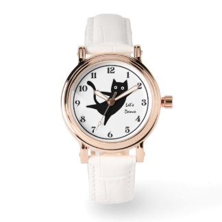 Cute Cat, Happy Cat,LetsDance, Modern, Simple  Watch