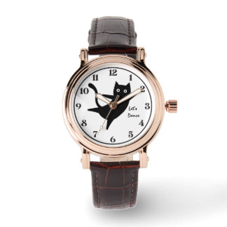 Cute Cat, Happy Cat,LetsDance, Modern, Simple  Watch
