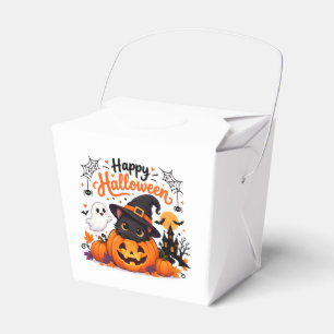 Cute Cat Happy Halloween Travel Mug - Kawaii Witch Favour Box