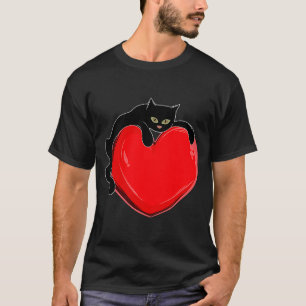Cute Cat  Heart  Kitty Kitten Costume Men Women T-Shirt