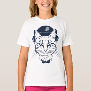 Cute Cat Hipster Kitty Funny Kitten Gift T-Shirt