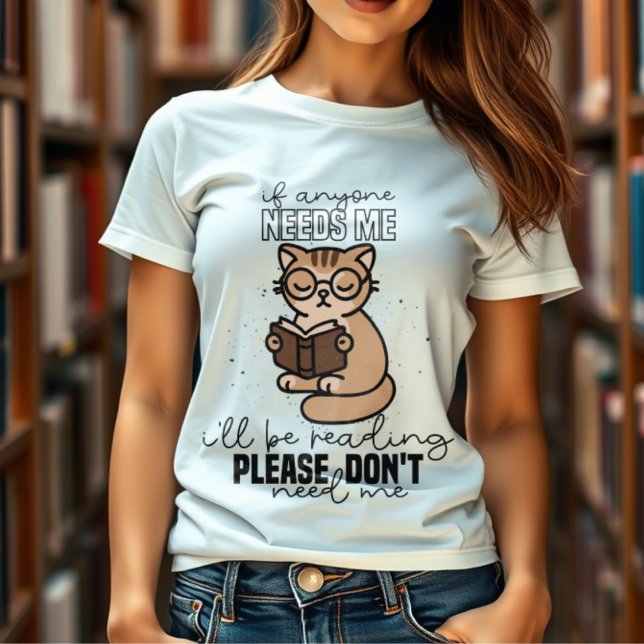 Cute cat holding a book funny reading Tri-Blend shirt (Creator Uploaded)