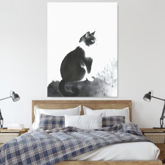 Cute Cat Home Decor Canvas Art Wall Art