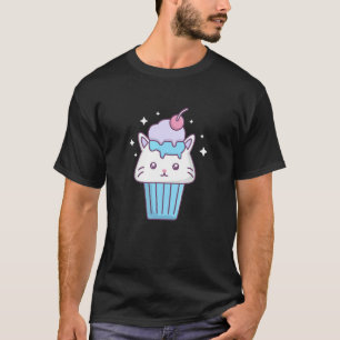 Cute Cat Ice Cream Cone Dessert Gelato T-Shirt