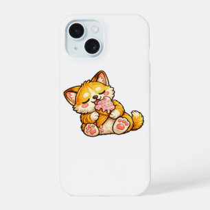 Cute Cat Ice Cream iPhone 15 Case