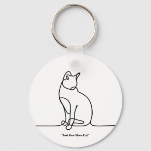 Cute Cat Illustration Keychain – Perfect Gift