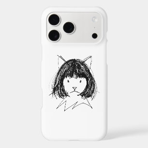 Cute Cat in a Wig (Style 7) Fine Art