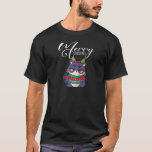 Cute Cat in an Ugly sweater Christmas Cat Santa Ra<br><div class="desc">Cute Cat in an Ugly sweater Christmas Cat Santa Raglan Baseball Tee</div>