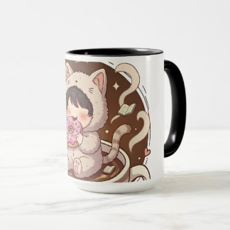 Cute Cat in Coffee Cup - Cozy Adventure art