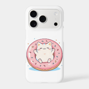 Cute Cat in Doughnut Kawaii Sweet Design