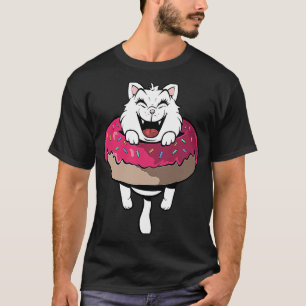 Cute cat in doughnut ring doughnuts T-Shirt