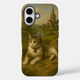 Cute Cat in the Garden with iPhone Case