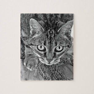 Cute cat in the tree jigsaw puzzle