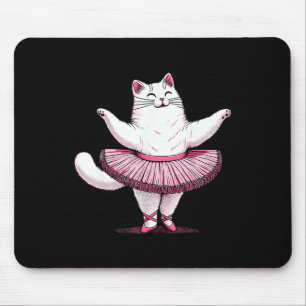 Cute Cat In Tutu Ballet Dancing Men Women Kids Fun Mouse Mat