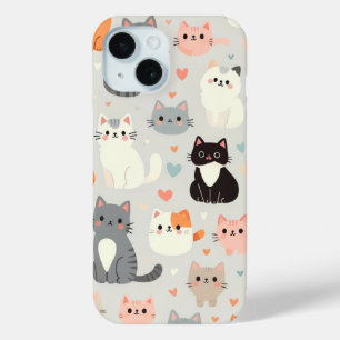 Cute Cat iPhone 15 Case