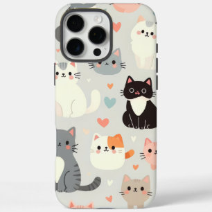 Cute Cat iPhone 16 Pro Max Case