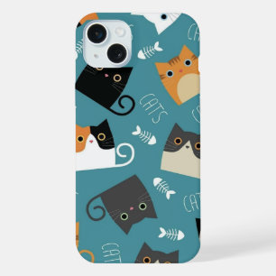 CUTE CAT iPhone 15 PLUS CASE