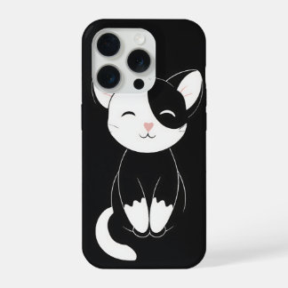Cute cat iPhone 15 pro case