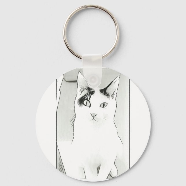 Cute Cat Keychain (Front)