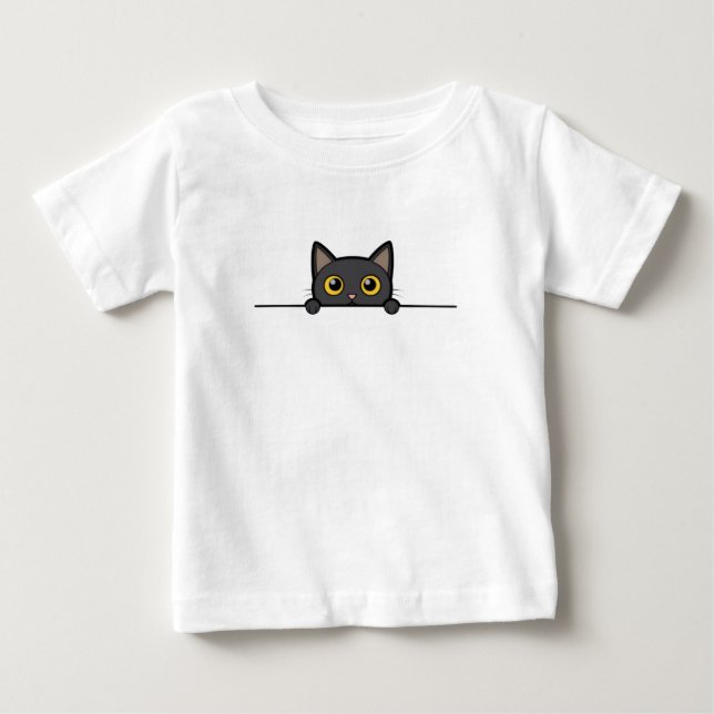 Cute Cat Kids T-Shirt Design (Front)