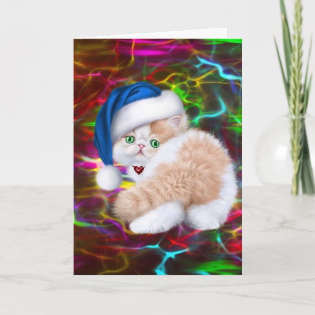CUTE CAT KITTEN CHRISTMAS CARDS (Front)