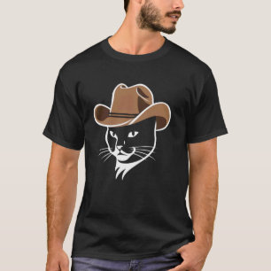 Cute Cat Kitten Cowboy Hat Boots Cowgirl Western C T-Shirt