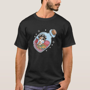 Cute Cat Kitten Mermaid Pirate Halloween Party Men T-Shirt