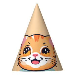 Cute cat kitten pet animals Birthday Party  Hat