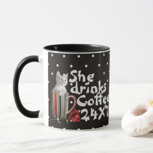 Cute Cat Kitten Pet Lovers Gift Mug