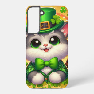 Cute cat/kitten Saint Patrick's Day  Samsung Galaxy Case