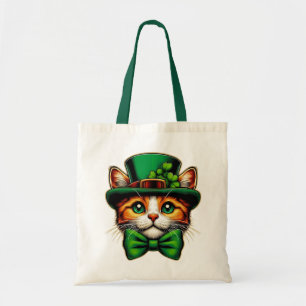 Cute cat/kitten Saint Patrick's Day  Tote Bag