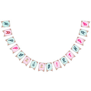 Cute Cat Kitten Themed Kid's Birthday Party Bunting