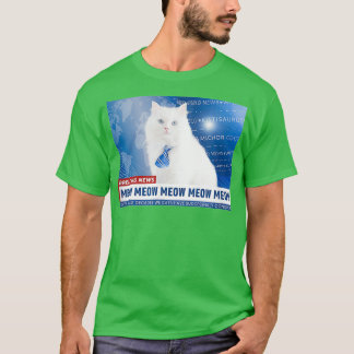 Cute Cat Kitty Newsreader T-Shirt