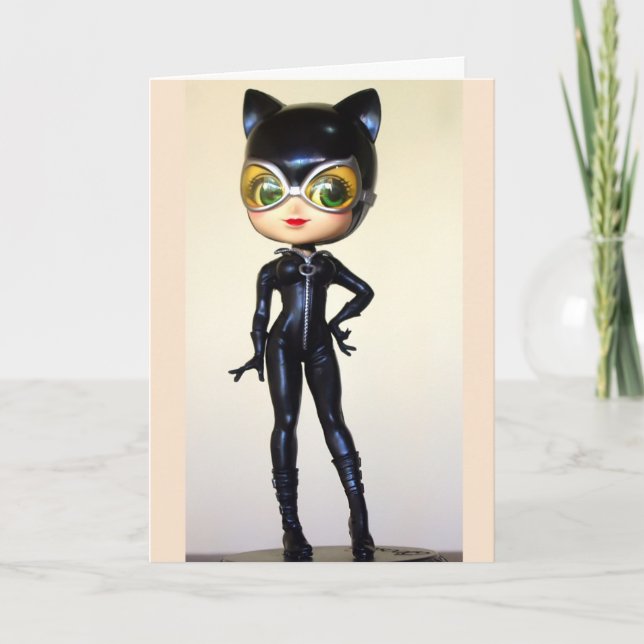 CUTE CAT LADY BIRTHDAY CARDS FOR HER (Front)