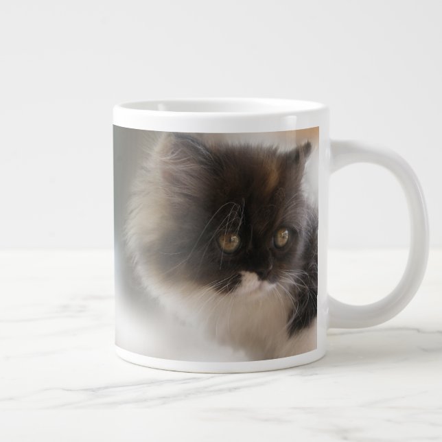 Cute Cat Large Coffee Mug (Right)
