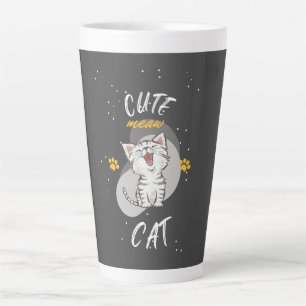 CUTE CAT LATTE MUG