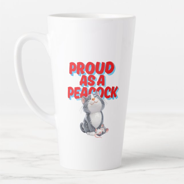 Cute Cat   Latte Mug (Left)