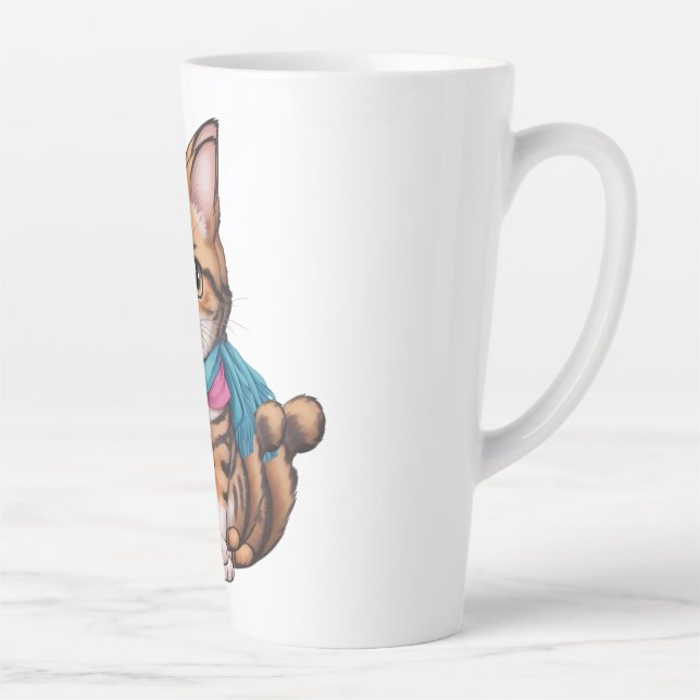 cute cat latte mug (Right)