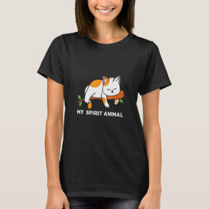 Cute Cat Lazy Spirit Animal T-Shirt