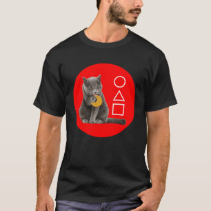 Cute Cat Licking a Cookie For His Life T-Shirt