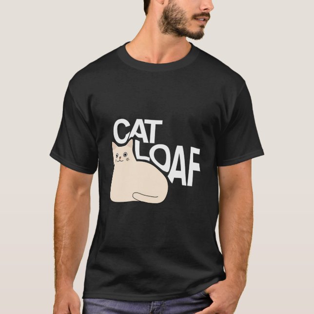 Cute Cat Loaf Kitty Cat T-Shirt (Front)