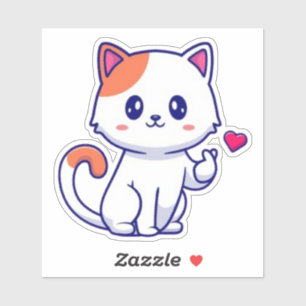 Cute Cat Love Hand Sign-57577