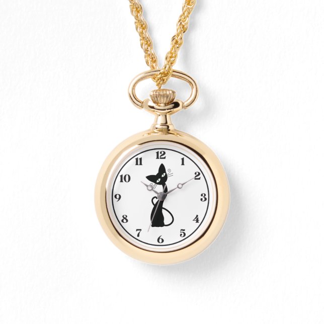 Cute Cat, Lovely Cat,Cat lady, Modern, Simple  Watch (Front)