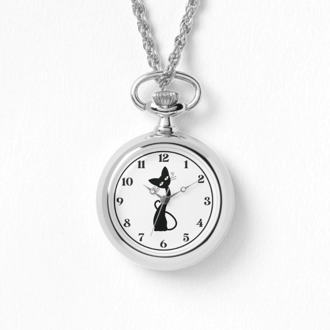 Cute Cat, Lovely Cat,Cat lady, Modern, Simple  Watch (Front)