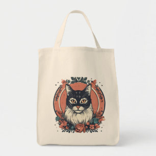 cute cat lover art design buy now  tote bag